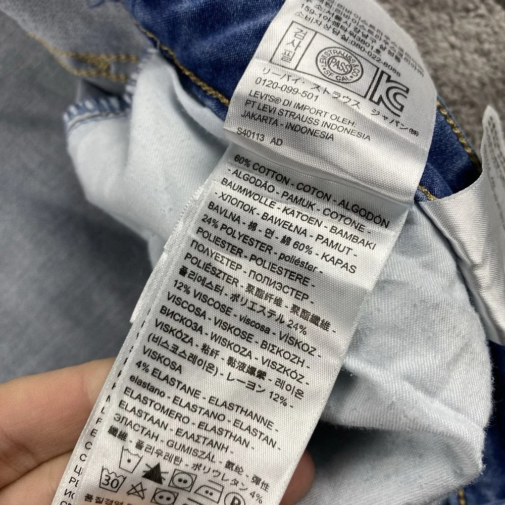 Levis Premium 315 Shaping‎ Boot Jeans Womens 20W Blue Medium Wash Mid Rise